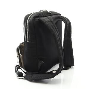 Prada Black POCKET Khaki Green Nylon Backpack TESSUTO